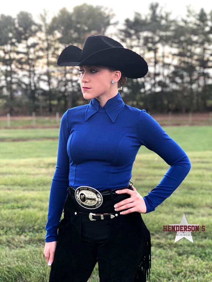 DIY Horsemanship Shirt ~ Red & Royal Show Shirt Show String, LLC