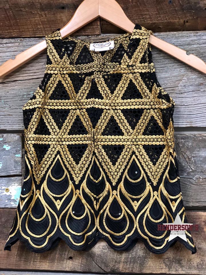 Gold Triangles "Mini" Youth Show Vest Vest Cowgirl Junk Co.