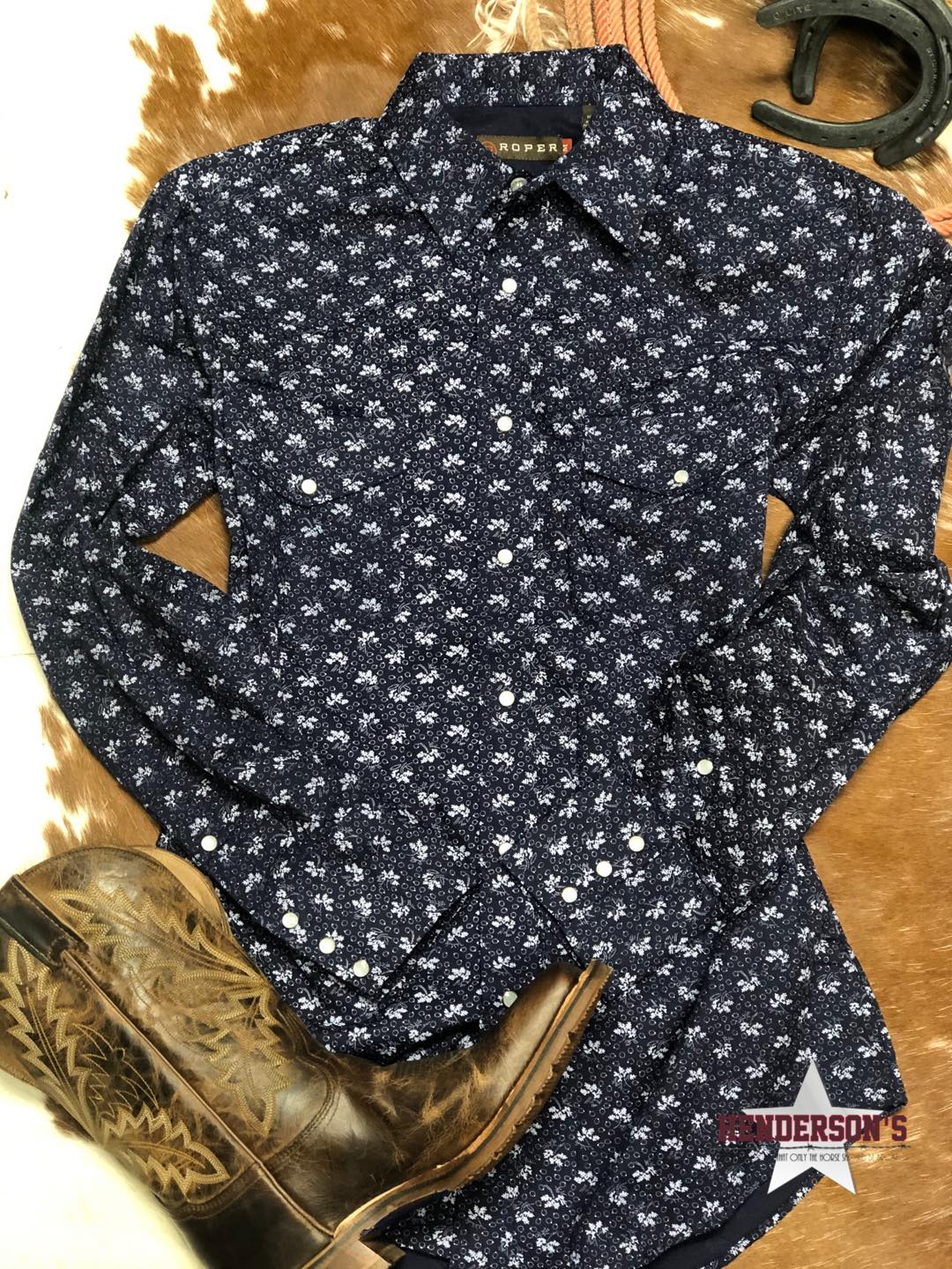 Men's Floral Print by Roper Men's Shirts Roper