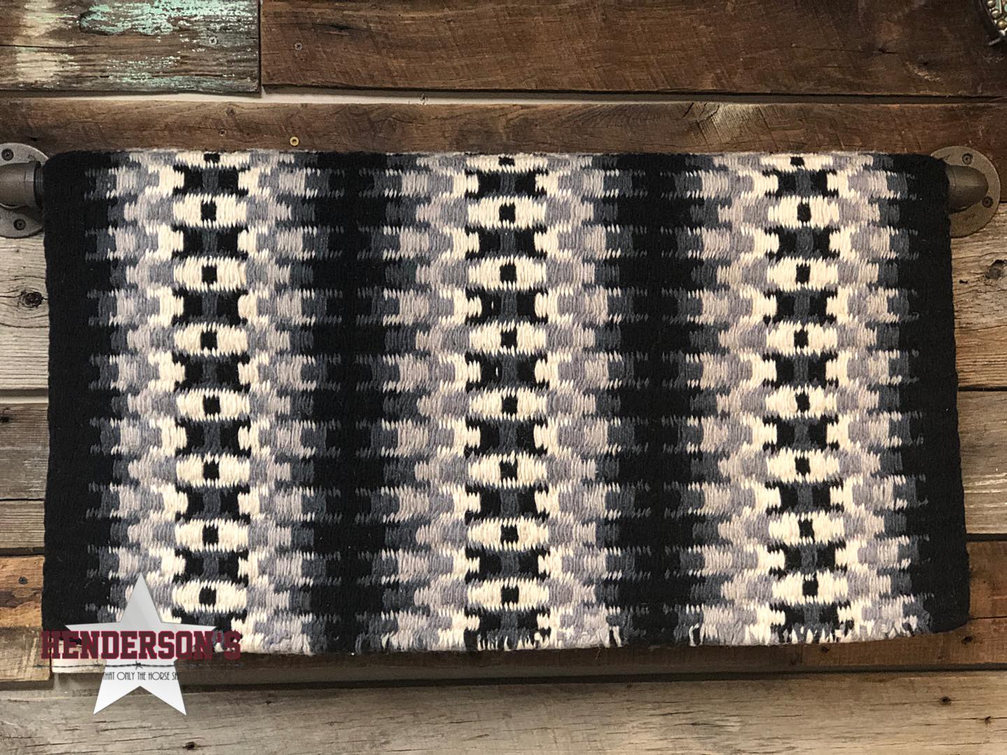 Mohair Saddle Pad ~ Black Saddle Pads mustang