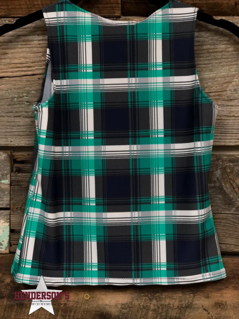 Stretch Plaid Youth "Mini" Vest - Henderson's Western Store