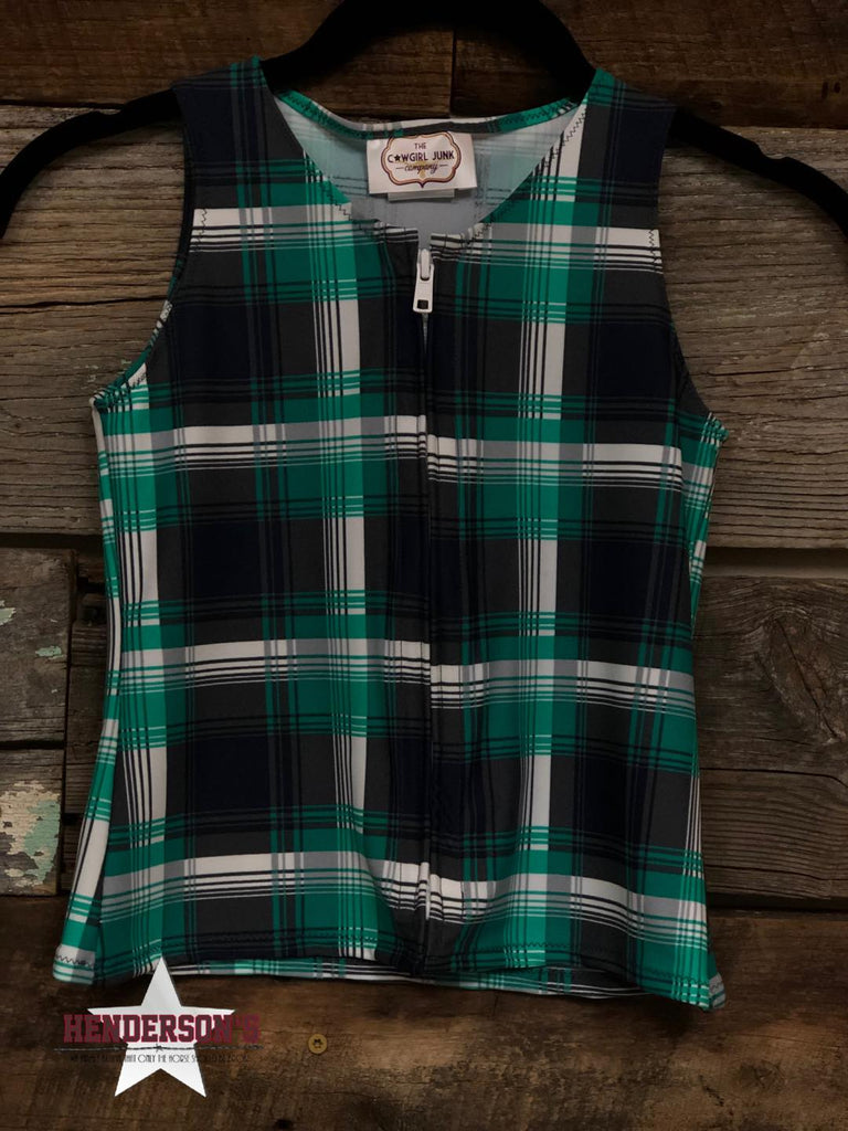 Stretch Plaid Youth "Mini" Vest - Henderson's Western Store