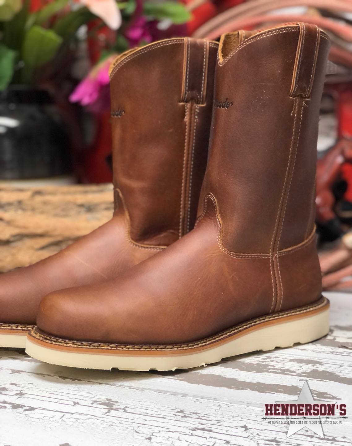 Silverado Steel Toe Boots ~ Pull On -Made in USA Men's Boots Abilene Boot Co