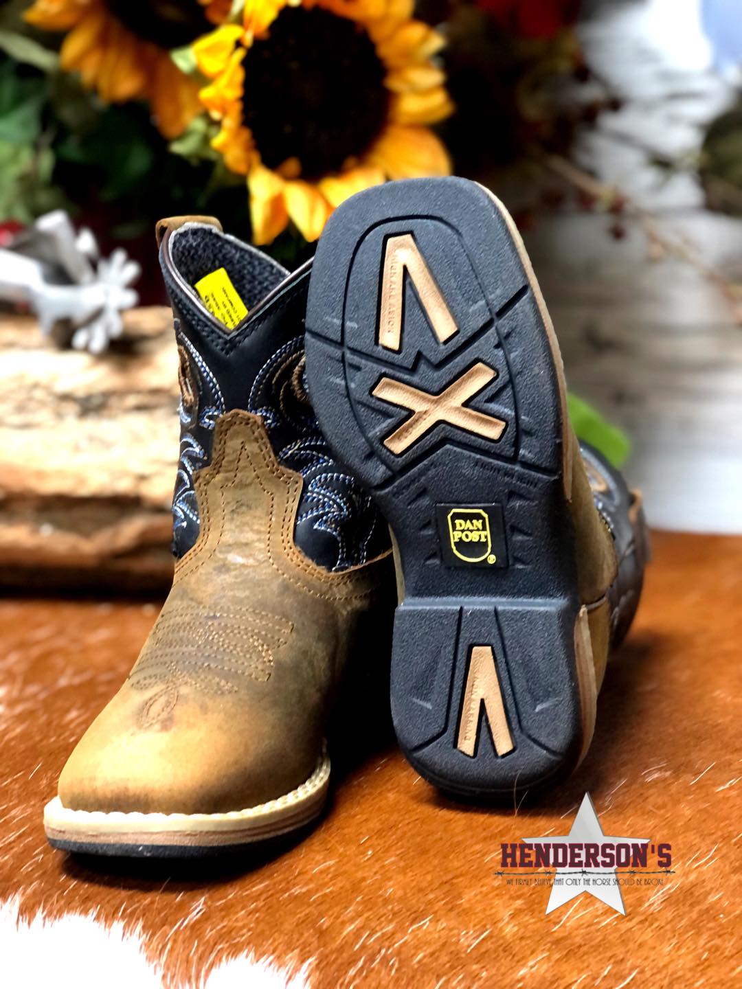 Storms Eye Jr Work Boots by Dan Post ~ Tan Children's Boots Dan Post