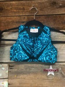 Load image into Gallery viewer, Teal It To Me &quot;Mini&quot; Youth Bolero - Henderson&#39;s Western Store