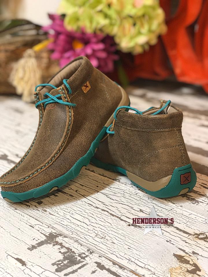 Women's Turq Fever Driving Moc Women's Boots Twisted X