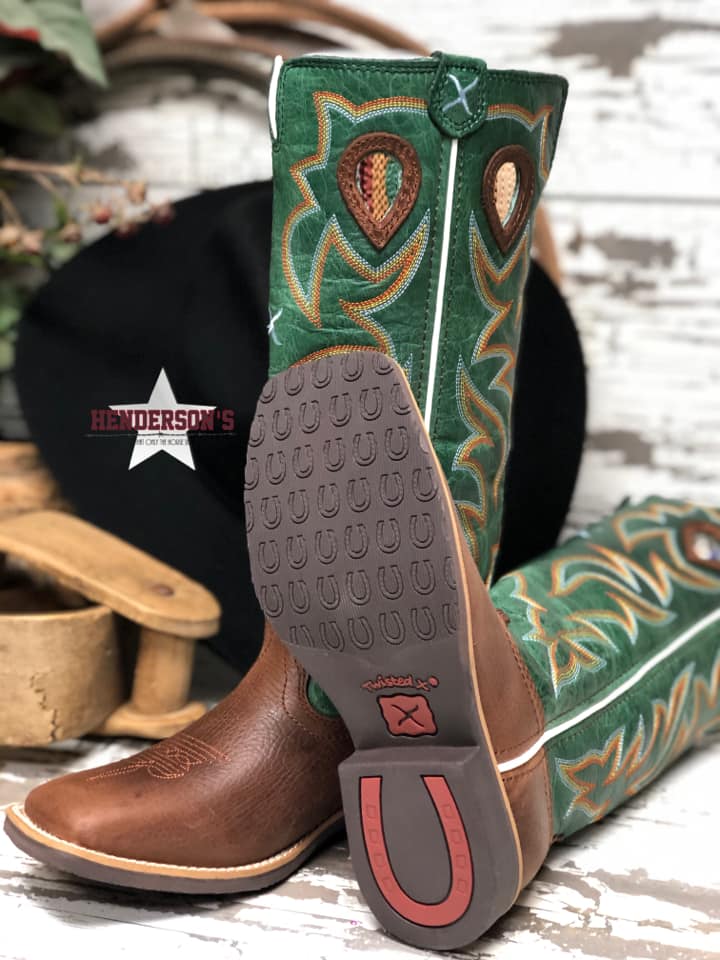 Kid's Buckaroo Boots ~ Turquoise Children's Boots Twisted X