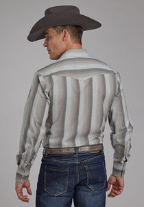 Load image into Gallery viewer, Grey Stripe Shirt by Roper