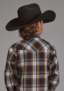 Load image into Gallery viewer, Boy&#39;s Caramel Plaid by Roper