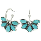 Western Floral Concho Hoop Earrings - Henderson's Western Store