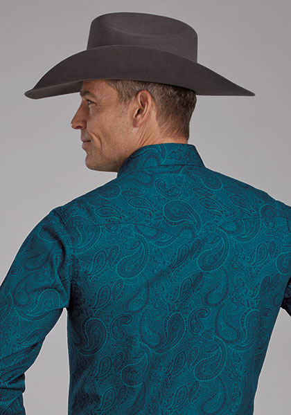 Tonal Paisley Print by Roper