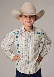 Load image into Gallery viewer, Boy&#39;s Vertical Aztec Print by Roper - Henderson&#39;s Western Store