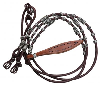 Rawhide Romal Reins ~ Burgundy