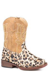 Load image into Gallery viewer, Girl&#39;s Glitter Leopard Boots by Roper - Henderson&#39;s Western Store