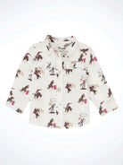 Wrangler Girls Ruffle Yoke Print Western Shirt - Henderson's Western Store