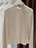 Soft Knit Lace High Neck Layering Top - Henderson's Western Store