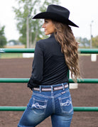 Pullover Button Up by Cowgirl Tuff ~ Black Breath - Henderson's Western Store