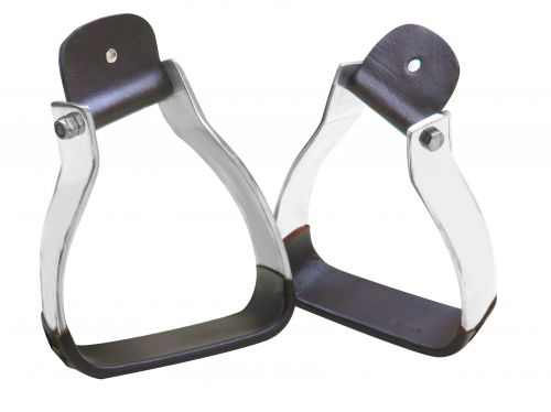 Angled Aluminum W/Twisted Neck Stirrups - Henderson's Western Store