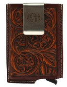 Utility Wallet ~ Tooled Leather - Henderson's Western Store