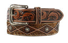 Ariat Western Leather Belt ~ Calf Hair - Henderson's Western Store