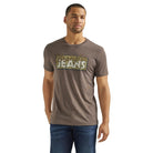 Men's Wrangler Logo Tee ~ Heather Brown - Henderson's Western Store