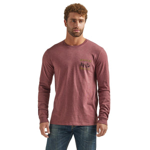 Load image into Gallery viewer, Men&#39;s Wrangler Logo Tee ~ Burgundy - Henderson&#39;s Western Store