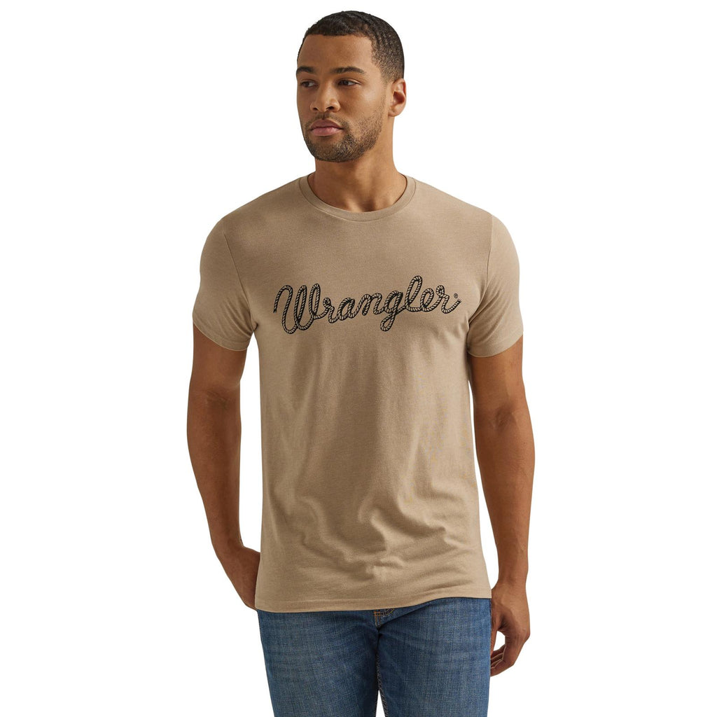 Men's Wrangler Year-Round Tee ~ Tan - Henderson's Western Store