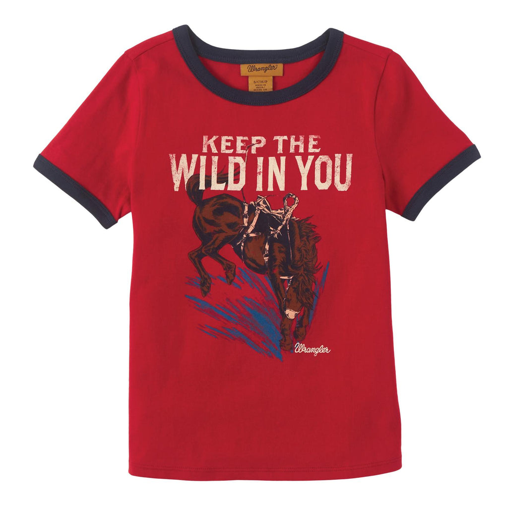 Girl's "Keep The Wild In You" Tee by Wrangler - Henderson's Western Store