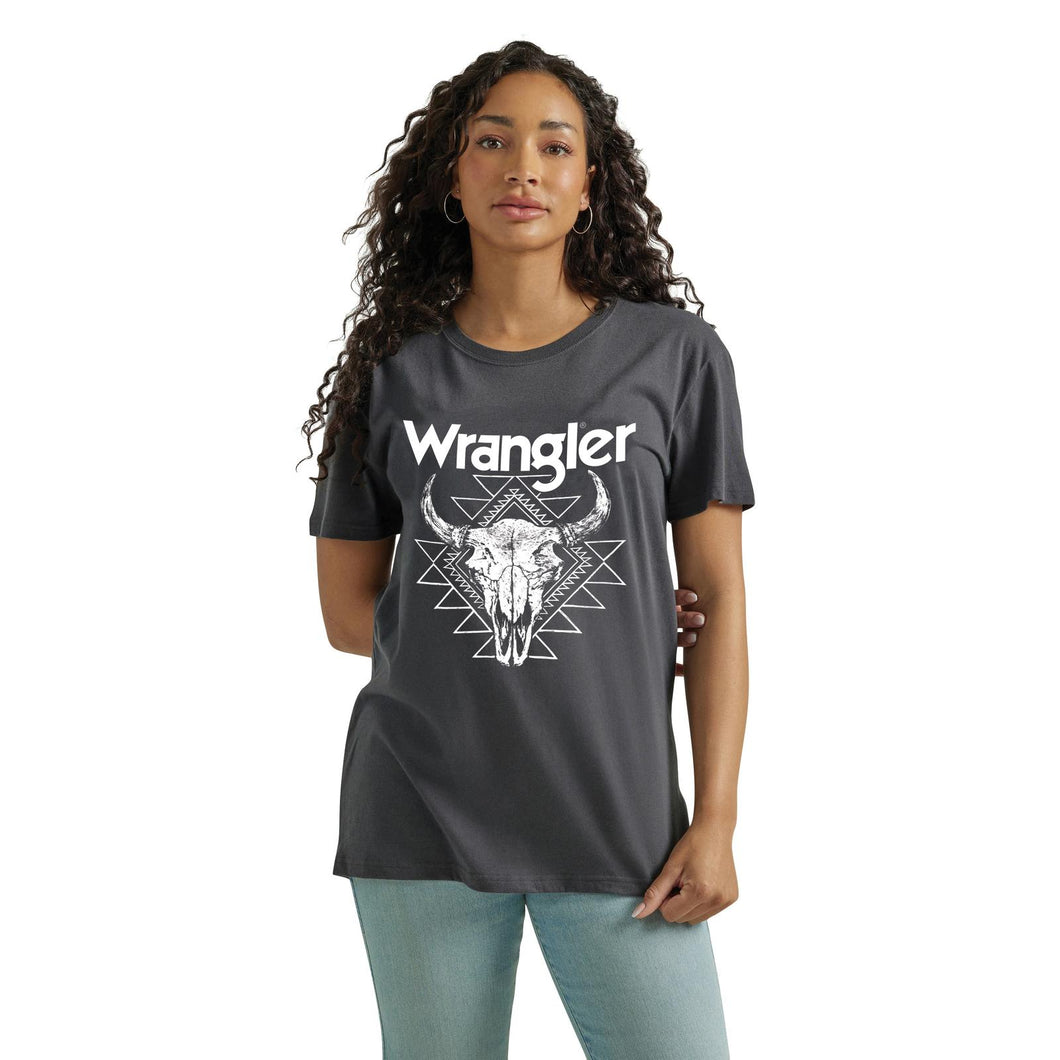 Ladies Wrangler Aztec Steer Tee - Henderson's Western Store