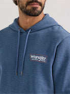 Wrangler Logo Hoodie ~ Denim - Henderson's Western Store