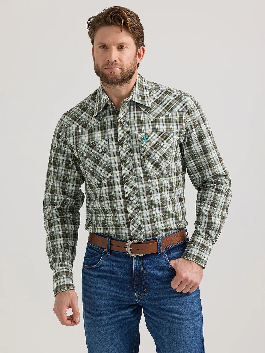 Men's Wrangler Retro Plaid ~ Green