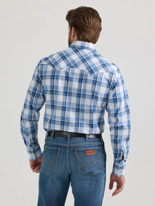 Load image into Gallery viewer, Men&#39;s Wrangler Retro Plaid ~ Blue