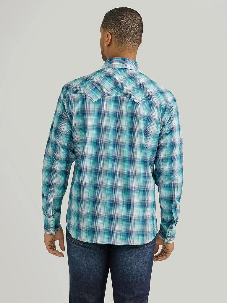 Men's Wrangler Retro Plaid ~ Turquoise