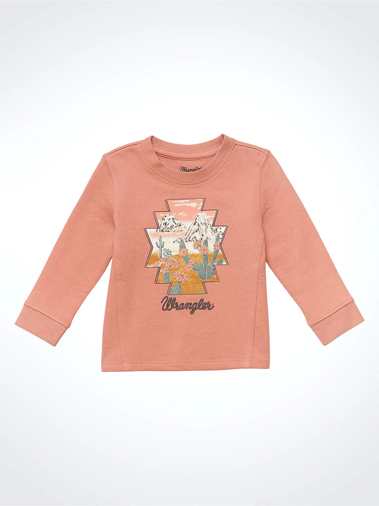 Wrangler Baby Girl Shirt ~ Peach