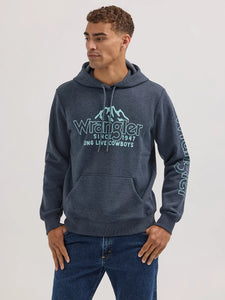 Load image into Gallery viewer, Wrangler Mountain Crest Hoodie ~ Dark Sapphire