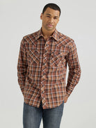Men's Wrangler Retro Plaid ~ Brown - Henderson's Western Store