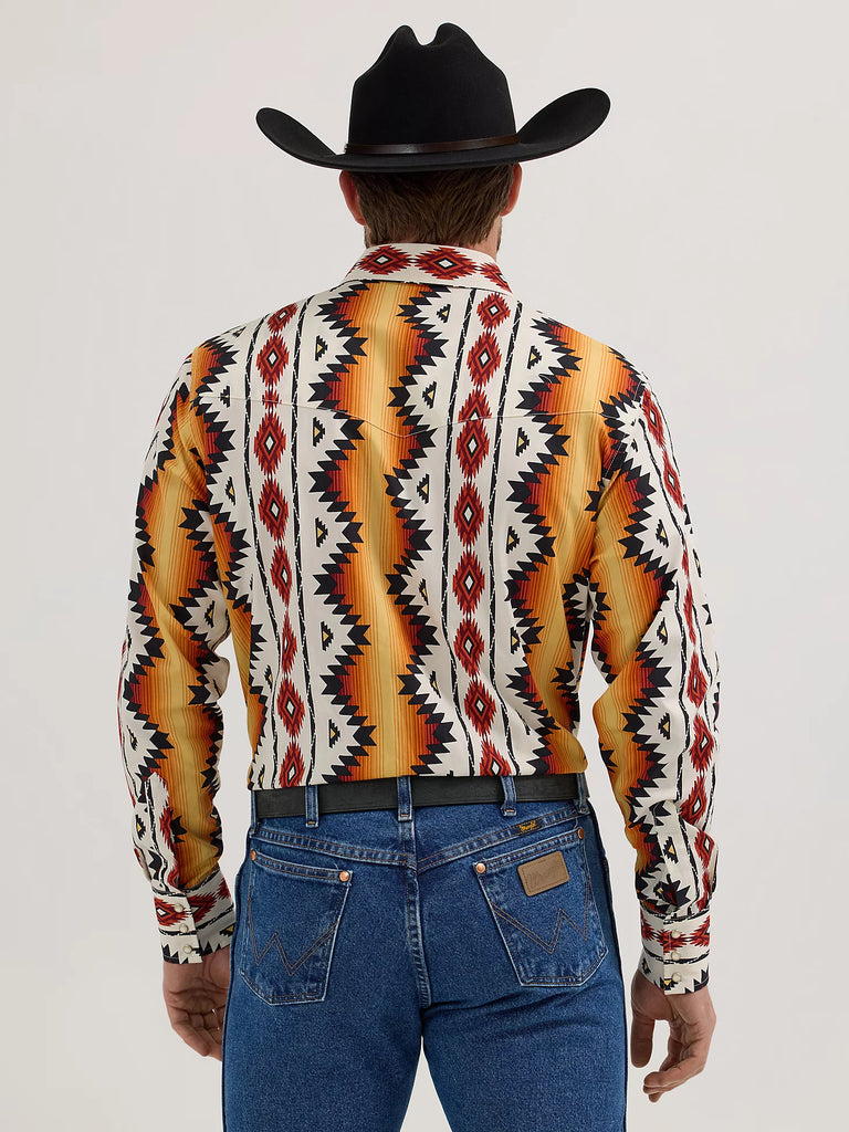 Checotah Western Shirt by Wrangler ~ Sunset