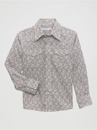 Boy's Wrangler 20X Shirt ~ Gray Orb - Henderson's Western Store