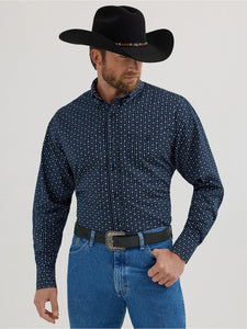 Load image into Gallery viewer, George Strait Shirt by Wrangler ~ Navy