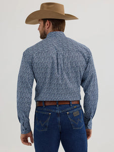 Load image into Gallery viewer, George Strait Shirt by Wrangler ~ Navy