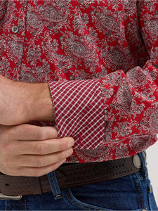 Load image into Gallery viewer, George Strait Shirt by Wrangler ~ Red Paisley