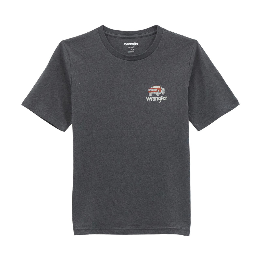 Boy's Wrangler Tee ~  Asphalt