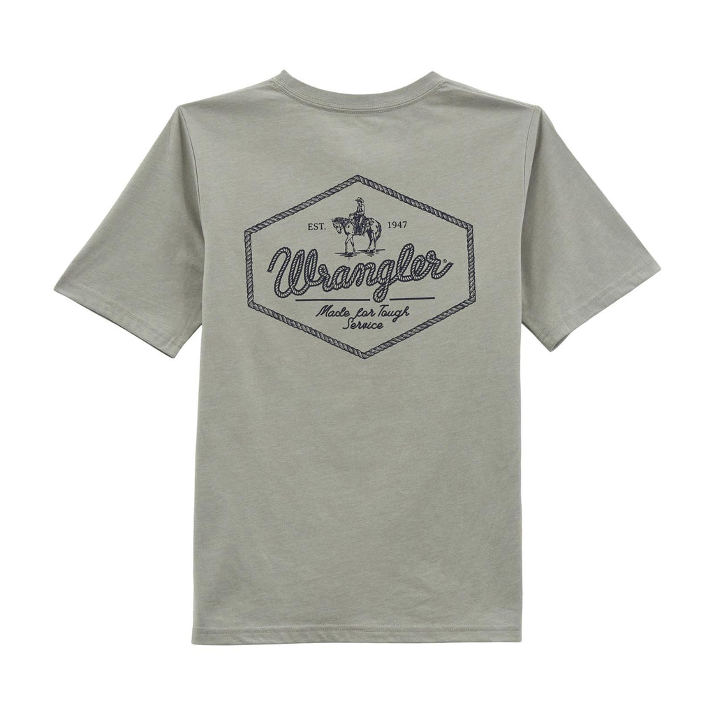 Boy's Wrangler Tee ~  Limestone