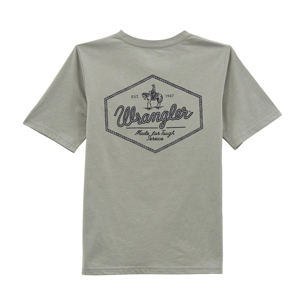 Boy's Wrangler Tee ~  Limestone