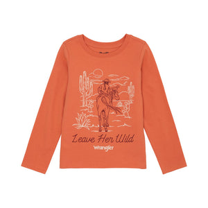 Load image into Gallery viewer, Girl&#39;s &quot;Leave Her Wild&quot; Tee by Wrangler