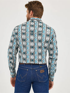 Load image into Gallery viewer, Checotah Western Shirt by Wrangler ~ Gray