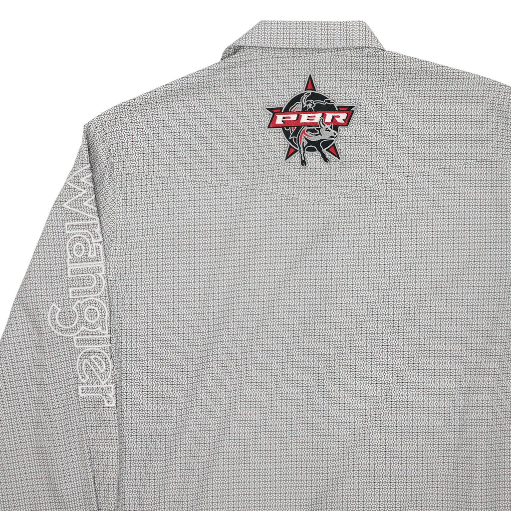 Men's Wrangler PBR Logo Print ~ White - Henderson's Western Store