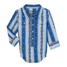Wrangler Baby Boy Onesie ~ Blue Aztec - Henderson's Western Store