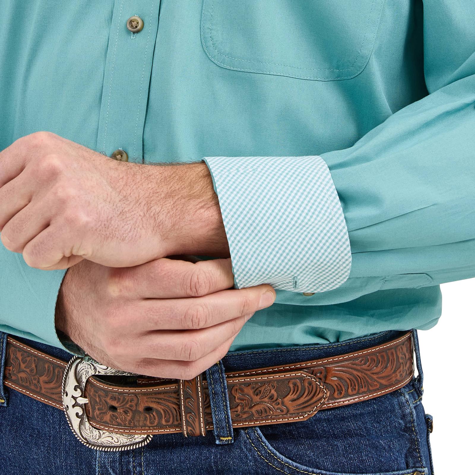 George Strait Shirt by Wrangler ~ Turquoise - Henderson's Western Store