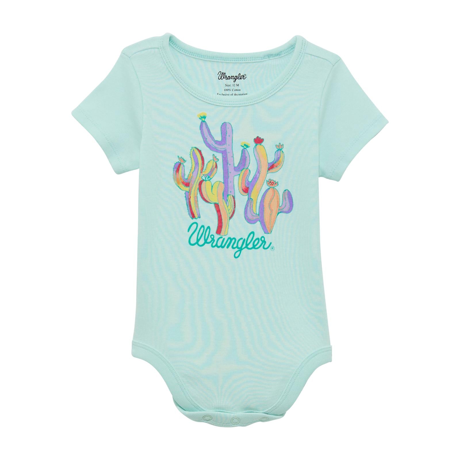 Wrangler Baby Bodysuit ~ Teal - Henderson's Western Store